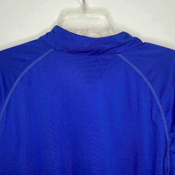 Tesla Men's 2XL 1/4 Zip Pullover Long Sleeve Shirt Quick Dry Base Layer Blue - Picture 5 of 5